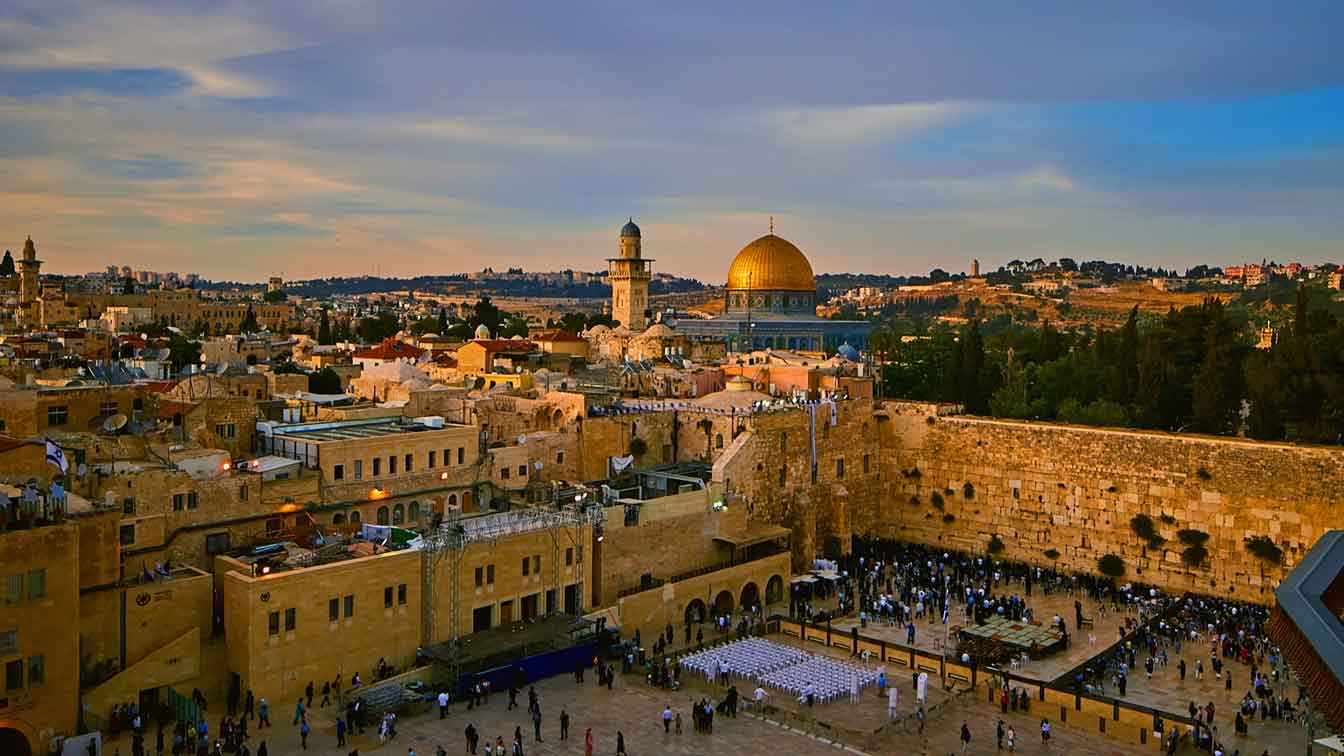 Jerusalem Klagemauer und Tempelberg